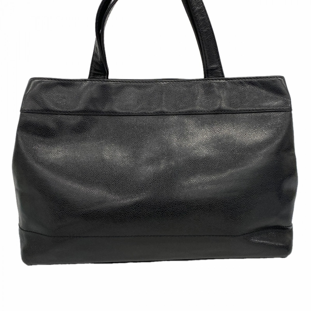CHANEL Black Caviar Leather Tote Bag - Picture 10 of 10